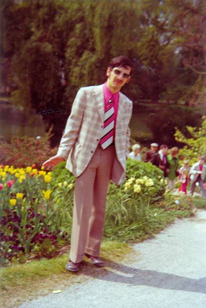 70s - young man - vintage fashion - fashion stock pictures, royalty-free photos & images