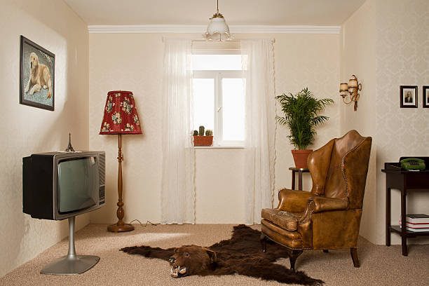 a kitsch living room - home decoration stock pictures, royalty-free photos & images