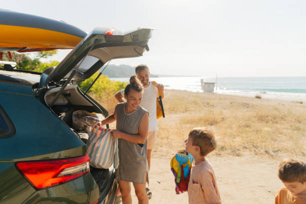a perfect beach is only a car-ride away! - travel stock pictures, royalty-free photos & images