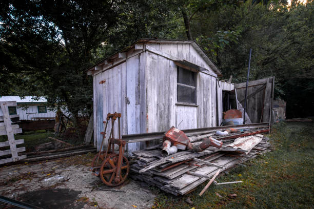 abandoned old barn - art for wall space - garden decoration stock pictures, royalty-free photos & images
