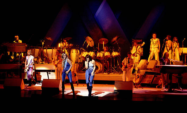 Abba in concert during Abba in Concert - September 30, 1979 at Auditorium Theater in Chicago, Illinos, United States.