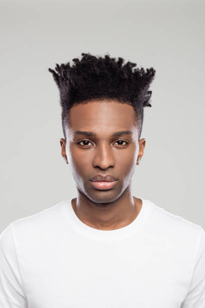 afro americano hombre con peinado funky - hairstyle fotografías e imágenes de stock