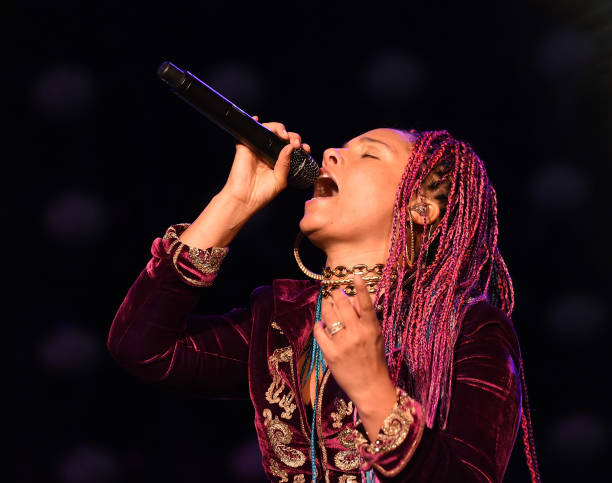 Alicia Keys performs during the 8th Annual Concert For UCSF Benioff Children's Hospital at AT&T Park on November 7, 2017 in San Francisco, California.