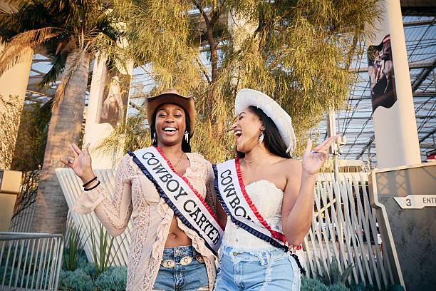 And JESSICA HANNAH traveled from Houston, TX. Fans of Beyonce queue to enter SoFi Stadium in Los Angeles on April 28, 2025 to watch her first concert...