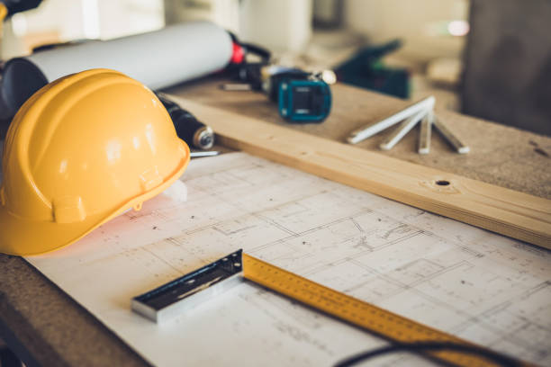 architectural equipment at construction site! - home decoration stock pictures, royalty-free photos & images