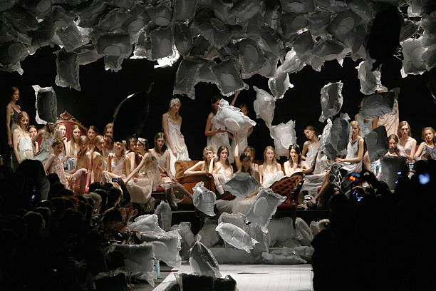 Atmosphere on the runway during the Antonio Marras Fashion Show as part of the Milan Womenswear Fashion Week Spring/Summer 2010 at the Milano Fashion...