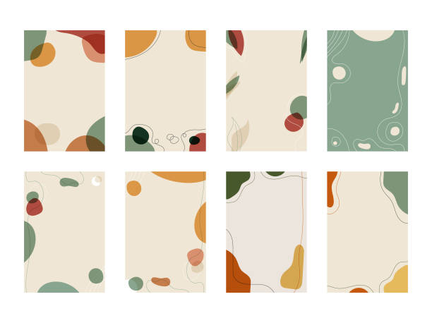 background collection autumn colors - food stock illustrations