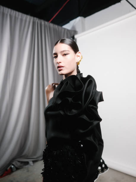 Backstage at Carolina Herrera RTW Spring 2025 as part of New York Ready to Wear Fashion Week on September 9, 2024 in New York, New York.