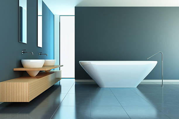 bathroom contemporary - fashion stock pictures, royalty-free photos & images