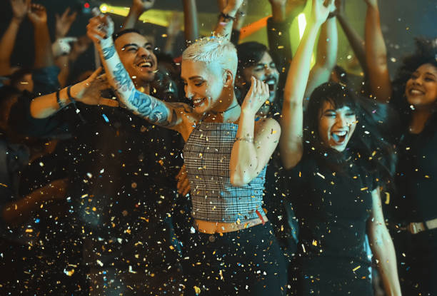 because the party is yours - concert stock pictures, royalty-free photos & images