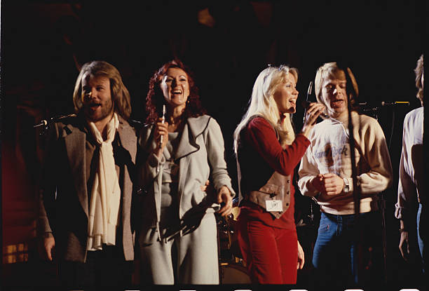 Benny Andersson, Frida, Agnetha Faltskog, and Bjorn Ulvaeus.