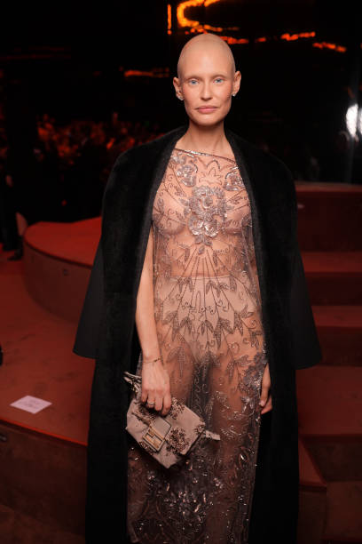 Bianca Balti at the Fendi Fall RTW 2025 fashion show as part of Milan Fashion Week on February 26, 2025 in Milan, Italy.