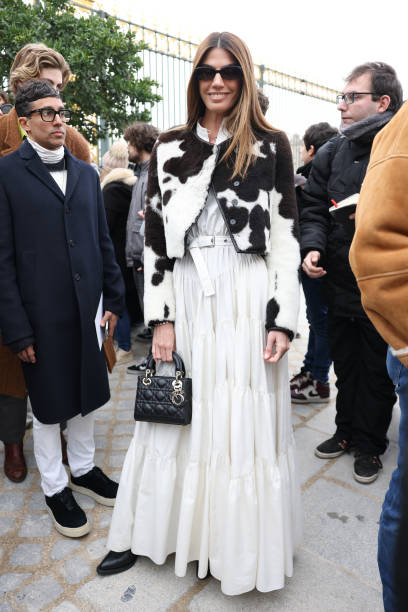 Bianca Brandolini d'Adda attends the Christian Dior Womenswear Fall/Winter 2024-2025 show as part of Paris Fashion Week on February 27, 2024 in...