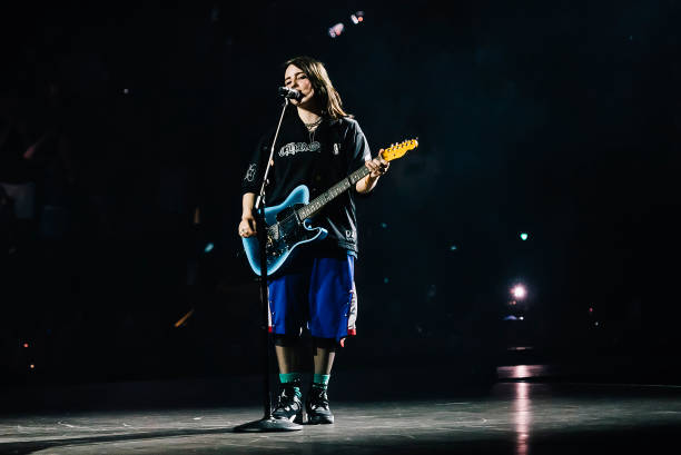 Billie Eilish performs her 'Hit Me Hard And Soft' Tour at Rod Laver Arena on March 04, 2025 in Melbourne, Australia.