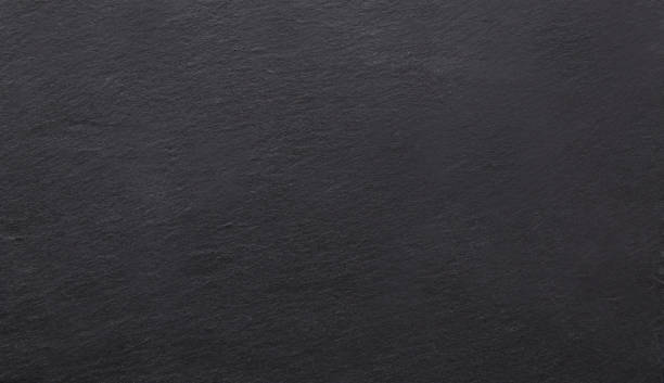 black stone, slate texture background - food photos et images de collection