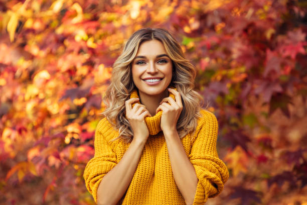 bright colors of autumn - fashion stock pictures, royalty-free photos & images