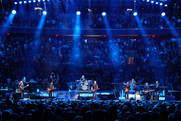 Bruce Springsteen performs at Madison Square Garden on April 01, 2023 in New York City.