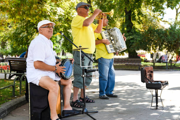 bulgarian street musicians - concert stock pictures, royalty-free photos & images