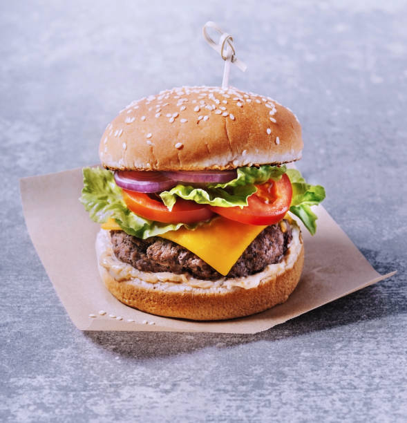 burger - junk food stock pictures, royalty-free photos & images