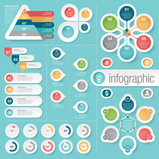 business infographic elements - fashion stock illustrations