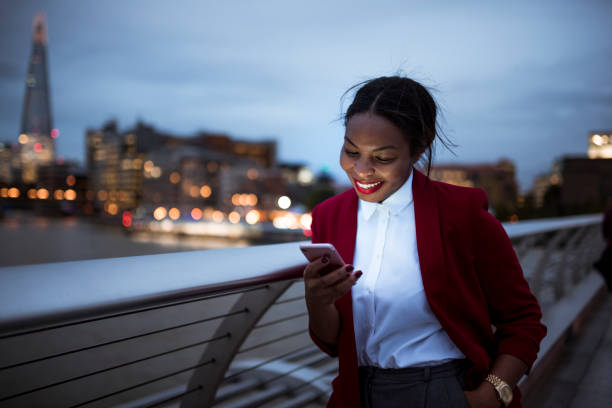 businesswoman using digital tablet - travel stock pictures, royalty-free photos & images