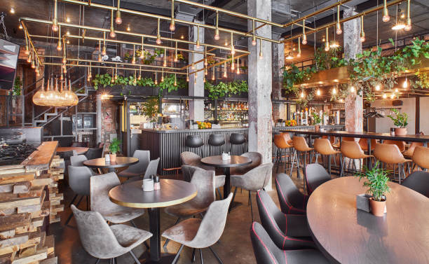 cafe-bar in moscow - home decoration stock pictures, royalty-free photos & images