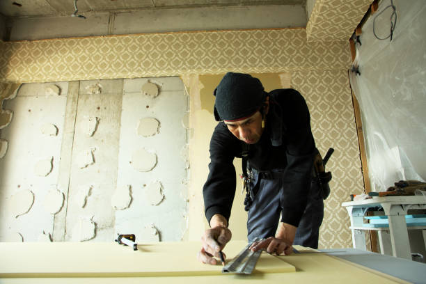 carpenter interior work - home decoration stockfoto's en -beelden