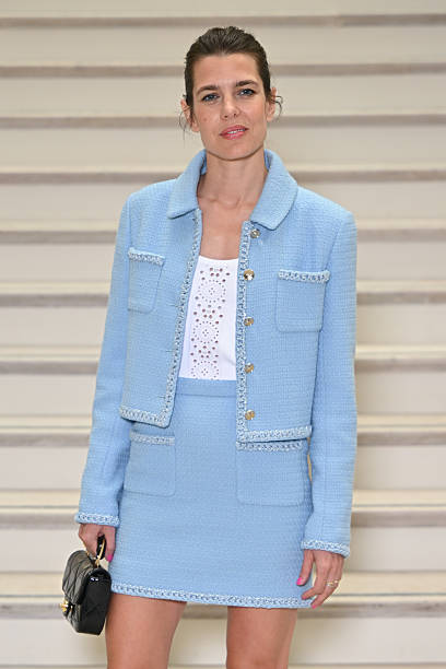 Charlotte Casiraghi attends the Chanel Haute Couture Fall/Winter 2025/2026 show as part of Paris Fashion Week on July 08, 2025 in Paris, France.