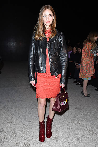Chiara Ferragni attends the Alberta Ferretti show during the Milan Fashion Week Autumn/Winter 2015 on February 25, 2015 in Milan, Italy.