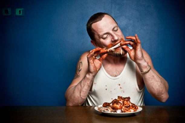 chicken wings for breakfast - food stock pictures, royalty-free photos & images