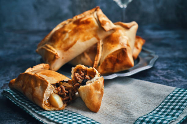 chilean empanadas with meat - food stock pictures, royalty-free photos & images