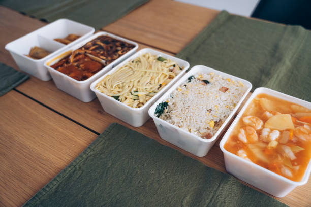 chinese delivery food - junk food stock pictures, royalty-free photos & images