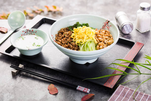 chinese fast food noodles and dishes. - junk food stock pictures, royalty-free photos & images