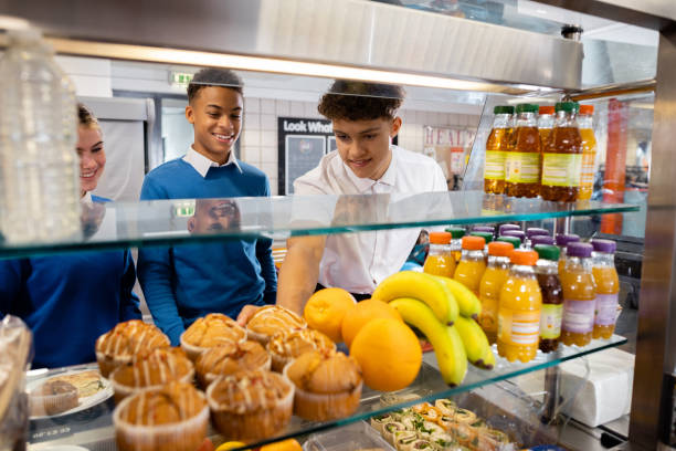 choosing some healthy snacks - food stock pictures, royalty-free photos & images