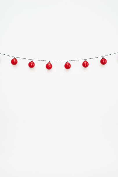 christmas baubles with christmas lights inside - home decoration stock pictures, royalty-free photos & images