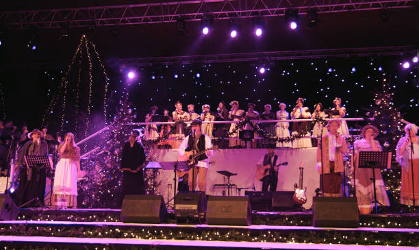 christmas dickens concert - concert stock pictures, royalty-free photos & images