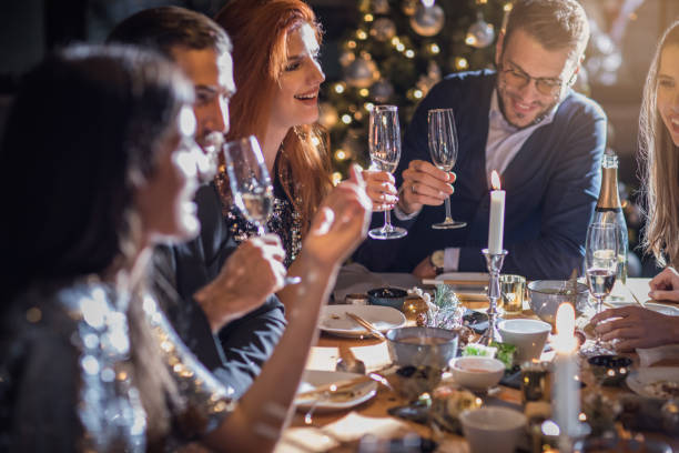 christmas feast - food stock pictures, royalty-free photos & images