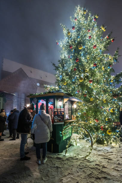 christmas market in riga - concert stock pictures, royalty-free photos & images