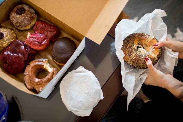 circles for breakfast - junk food stock pictures, royalty-free photos & images