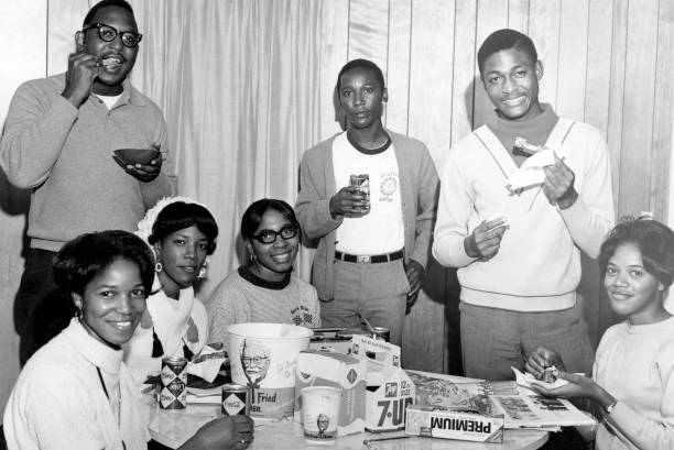 Claflin University photographed during lunch in the cafeteria.