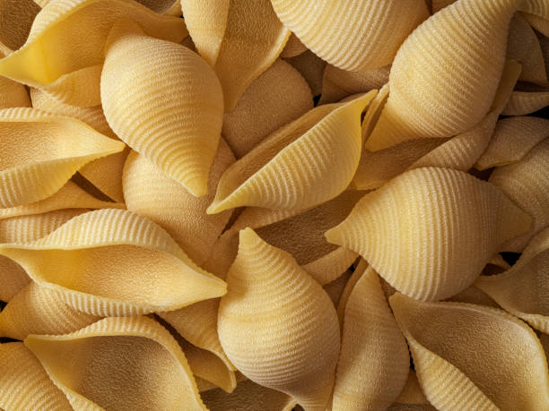 close up conchiglioni pasta - food fotografías e imágenes de stock