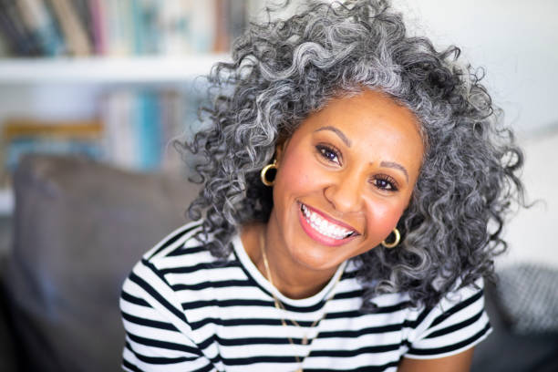 closeup headshot of a beautiful black woman - hairstyle stock pictures, royalty-free photos & images