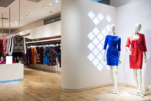clothes in shop - fashion stock pictures, royalty-free photos & images