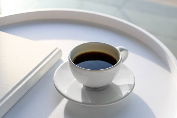 coffee and book in the morning - coffee stock pictures, royalty-free photos & images