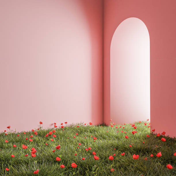 colorful living room with decoration on living. 3d rendering - fashion stock pictures, royalty-free photos & images