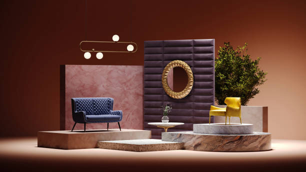 concept furniture setup - home decoration stock pictures, royalty-free photos & images