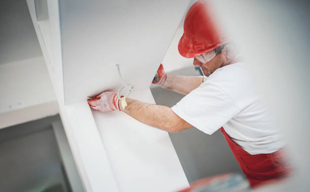construction worker finishing a drywall. - home decoration stock pictures, royalty-free photos & images