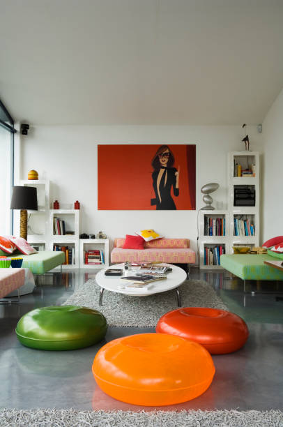 contemporary london family apartment - home decoration stock pictures, royalty-free photos & images