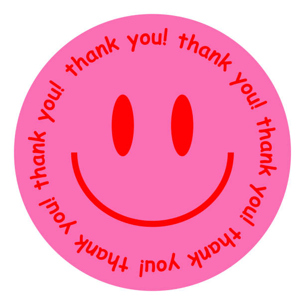 cool retro stickers vector design. trendy cute smile - fashion stock illustrations