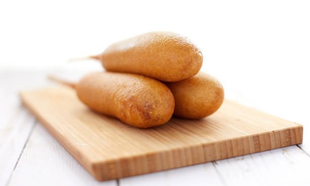 corn dogs - junk food stock pictures, royalty-free photos & images
